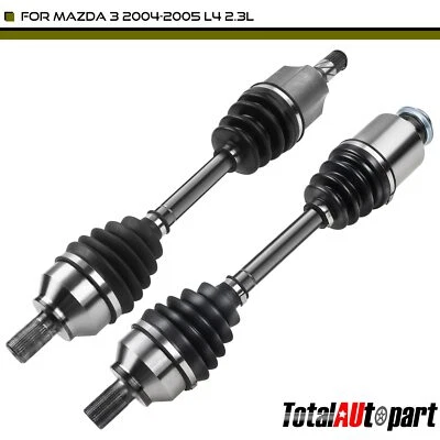 2Pcs CV Axle Assembly for Mazda 3 2004-2005 L4 2.3L Automatic Trans Front Side - Image 1 of 4