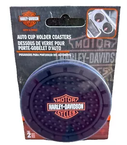 Sottobicchieri Harley-Davidson arancione/nero gomma OEM NUOVI sigillati in fabbrica - Foto 1 di 3