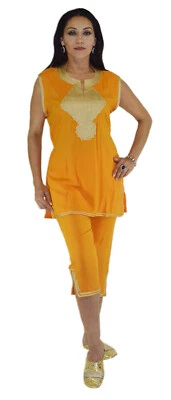 Кафтан кафтан DressTunic Summer Beach марокканский блузка 2 изделия верх и низ - Изображение 1 из 4