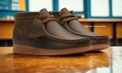 Clarks (Kids / Juniors) Wallabee Boot Beeswax - 26168134 - Image 1 of 4