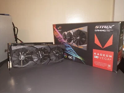 AMD Radeon RX VEGA 64 8GB Asus ROG-STRIX GAMING OC Edition Graphics Card - Image 1 of 4