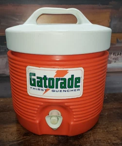 Vintage 80S GATORADE 1 Gallon Beverage Cooler w/ Handle & Spouts LID-501 - Picture 1 of 7