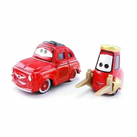 Disney Pixar Cars 2 Red guido & Luigi  Diecast Toy Cars New Cover