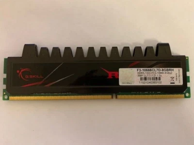 G. SKILL RIPJAWS 4GB DDR3-1333MHz PC3-10666 1.5V F3-10666CL7D-8GBRH - Image 1 of 2