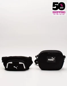 PUMA Bum & Core Pop Crossbody Bags Set Adjustable Strap Zipped Logo - Picture 1 of 5