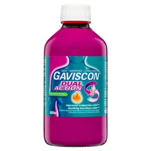 Gaviscon Dual Action Peppermint Liquid 600ml - Picture 1 of 3