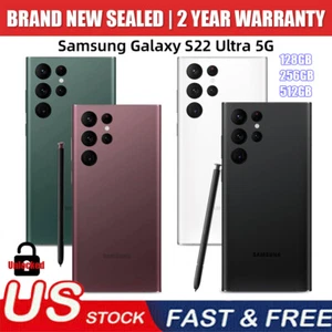 NEW FACTORY SEALED SAMSUNG GALAXY S22 ULTRA 5G 6.8 in 128GB/256/512GB UNLOCKED🔥 - Picture 1 of 25