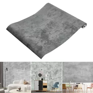 Concrete Effect Vinyl Wrap Self Adhesive Film Sticker Worktop Home Wall Covering - Picture 1 of 50