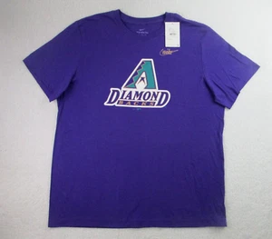 NWT Nike Arizona Diamondbacks Cooperstown T-Shirt Mens Sz XL Purple Short Sleeve - Picture 1 of 8