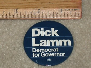 Dick Lamm Democrat for Governor, Colorado 2 1/4" Pinback button, 1975 - 1987 - Picture 1 of 2