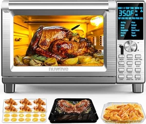 Compact 12-in-1 Convection Oven - 30-QT Capacity with Tempered Glass Door - Picture 1 of 10