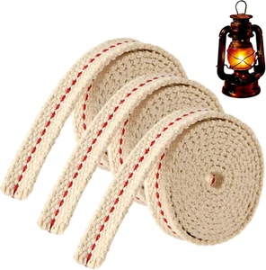 3 Rolls Lamp Wick Lantern Wicks - 10 Ft 1/2 Inch Flat Cotton Oil Lamp Wick Repla - Picture 1 of 11