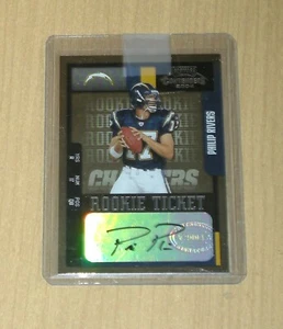 Playoff Contenders Panini 2004 autógrafo automático novato Philip Rivers sin sangrado #162 - Imagen 1 de 2
