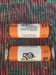 2008 P&D ARIZONA MINT ROLLS QUARTERS BU - Picture 1 of 1