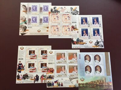 Canada Mini Panes - 2012  QUEEN ELIZABETH II DIAMOND JUBILEE Set of 6 Mini Panes — 第 1/4 张图片