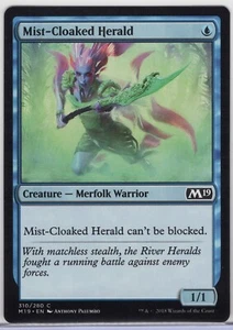 1x Mist-Cloaked Herald *PDE* - Core Set 2019 - Near Mint - Foto 1 di 1