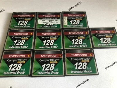 10pcs   Transcend CompactFlash  128MB Industrial  GRADE CF Card  CF200I - Image 1 of 2