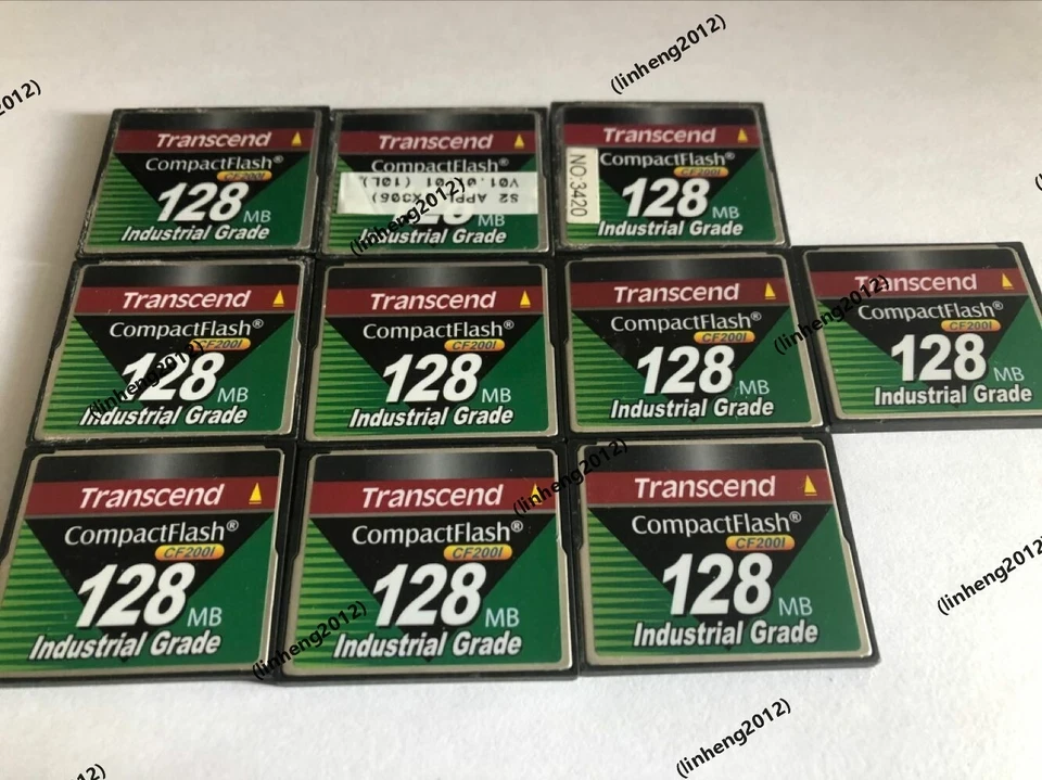 10pcs   Transcend CompactFlash  128MB Industrial  GRADE CF Card  CF200I - Image 1 of 2