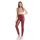 Sexy Leather Leggings Stretchy Women Pants Sexy High Waist Skinny  Women