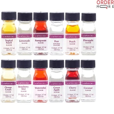 Paquete de 12 sabores de frutas en botellas de 1,5 fl oz para hornear Foto 1 de 4