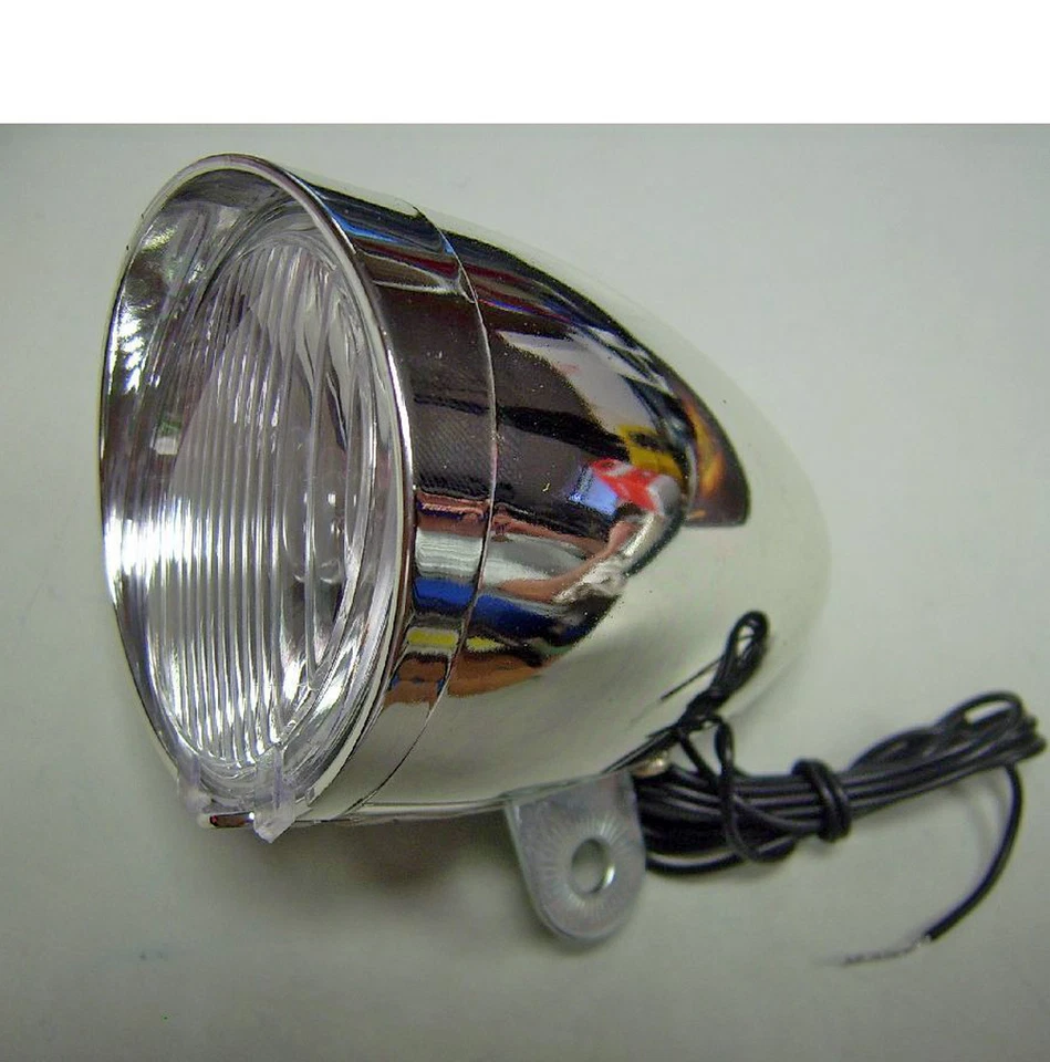 Fanale / Faro / Luce Anteriore Bici a Dinamo Epoca - Olanda - R - Bacchetta