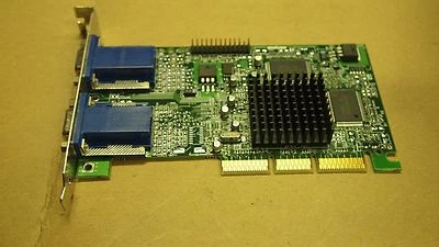 Matrox G45 16MB Dual Head AGP VGA Graphics Video Card G45+MDHA16DLXB - Image 1 of 2