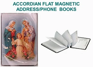 ACCORDIAN FLAT MAGNETIC ADDRESS/PHONE BOOKS - Picture 1 of 1