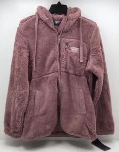 Reebok Women’s Dusty Rose Full Zip Fleece Jacket Size Large - Picture 1 of 5