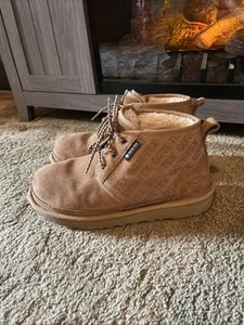 UGG Neumel GORE-TEX Waterproof Suede Chukka Ankle Boots Chestnut Men's Size 9 - Picture 1 of 24