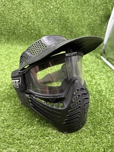 Scott Paintball Helm Gesichtsmaske Brille schwarzes Visier.    s4 - Bild 1 von 5