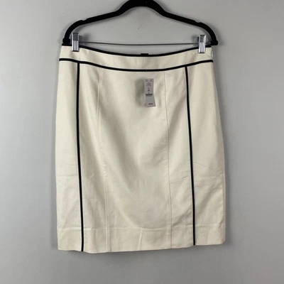 Falda Doble Elástica Casa Blanca Mercado Negro Talla 12 Marfil Negro Cremallera Foto 1 de 4