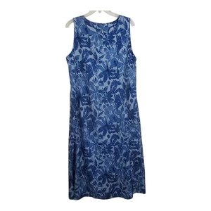 Falda Desgarrada Vestido Sol Largo Maxi Azul Floral Talla Grande Playa Boho Ligero - Imagen 1 de 10