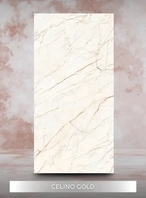 Joblot Porcelain Tile : Celino Gold, Matt Carving, 600x1200 - Image 1 of 2