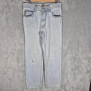 VINTAGE Armani Jeans Mens 30 Blue Denim Straight Leg Men W30 Made in Italy - Picture 1 of 12