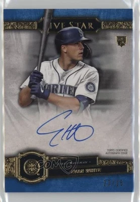 2021 Topps Five Star Auto Blue /25 Evan White #FSA-EW Rookie Auto RC - Image 1 of 2
