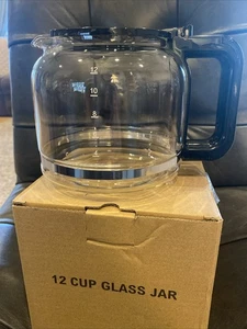 12-Cup Glass Carafe Replacement Pot- Fits Most Coffee Makers w/ 4” Hot Plate New - Picture 1 of 7