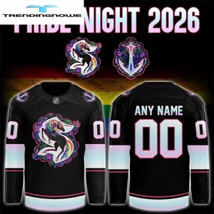 Personalized Seattle Kraken 2026 Pride Night Hockey Shirt Unisex Fit Fan Gear - Picture 1 of 7