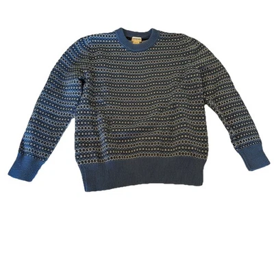 Suéter azul Crewcuts Fair Isle, niños talla L 10-12 Foto 1 de 4