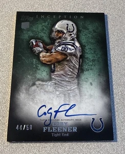 Topps Inception 2011 verde radiocontrol automático #125 Coby Fleener Colts/50 - Imagen 1 de 2