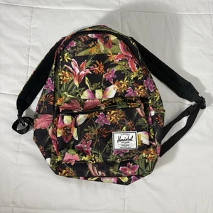 Herschel Supply Co Jungle Hoffman Dark Tropical Backpack Floral Design - Picture 1 of 15