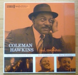 COLEMAN HAWKINS & CONFRERES OCSAR PETERSON BEN WEBSTER - 180g VINYL LP RECORD - Picture 1 of 5
