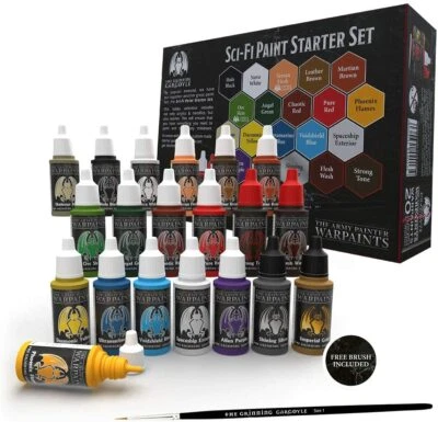 The Army Painter Warpaints Sci-Fi Paint Set 20x Paints Dropper Bottle 40K 40,000