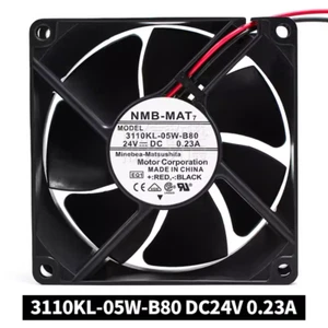 1PC NMB 3110KL-05W-B80 DC24V 0.23A 2 wire cooling fan 8025 8CM - Picture 1 of 7