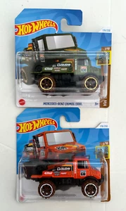 2 x Hot Wheels Mercedes-Benz Unimog 1300L Model Toy Cars - Brand New - Picture 1 of 1