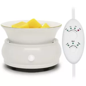 Wax Melter Candle Warmer With Timer Ceramic Electric Scented Wax Melts Warmer 4i - Picture 1 of 6