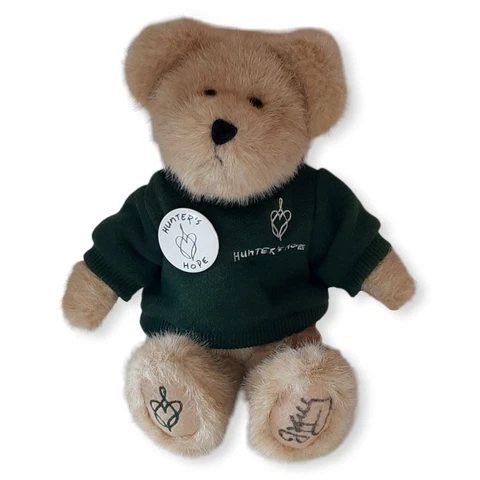 Buffalo Bills Jim Kelly Autographed Hunters Hope Stuffed Teddy Bear Signed Plush Cover