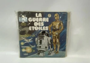Star wars 1979 La Guare Des Etoiles 24 page read along music.Black Falcon French - Picture 1 of 2