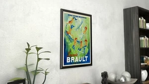Póster publicitario vintage de limonada brault enmarcado lienzo giclee - Imagen 1 de 6