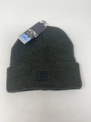 Billabong A/Div Gorro Acanalado Apilado - Negro - TALLA ÚNICA - NUEVO CON ETIQUETAS Foto 1 de 4