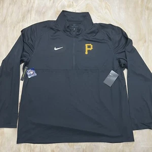 NEW 3XL Nike Pittsburgh Pirates Black Element Performance Half-Zip N025-00A - Picture 1 of 11